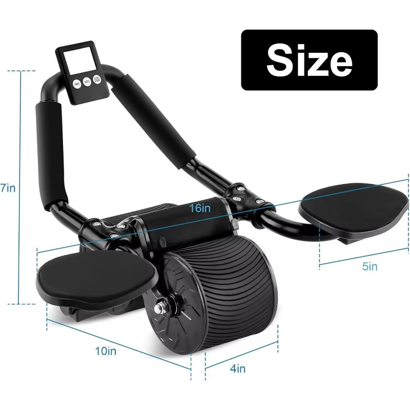 Elbow Support Automatic Rebound Abdominal Wheel,Ab Roller for Abdominal Exercise Machine