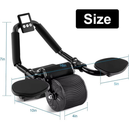 Elbow Support Automatic Rebound Abdominal Wheel,Ab Roller for Abdominal Exercise Machine