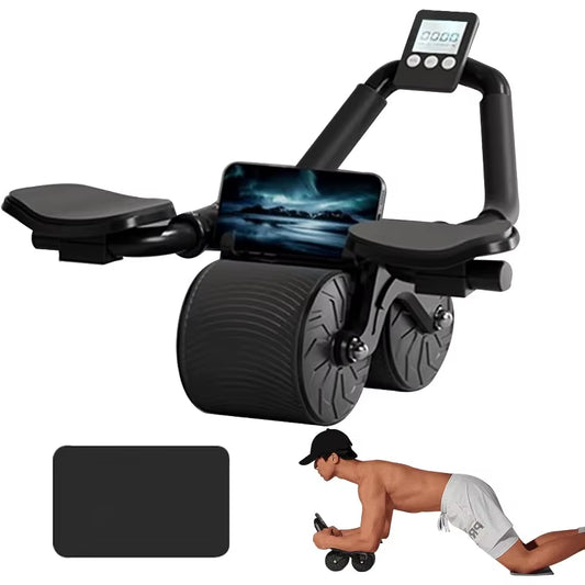 Elbow Support Automatic Rebound Abdominal Wheel,Ab Roller for Abdominal Exercise Machine